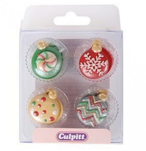 XMASDECO3012 - Xmas Edible Decorations Baubles x 12